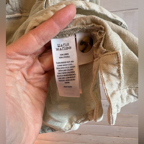 Nicole Miller | Lagenlook Linen Blend Long Sleeve Pullover Top - Picture 5 of 7